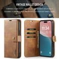 thumbnail image 2 of Detachable Wallet Case for iPhone 17 RFID Blocking Card Slots Holder Removable 2 in 1 Wallet Phone Case Premium PU Leather Magnetic Kickstand Shockproof Flip Protective Cover,Brown, 2 of 8