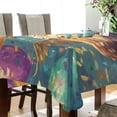 thumbnail image 3 of BZSMCE Square Tablecloth Owl Fly Pattern Pattern Tableclothes, 3 of 8