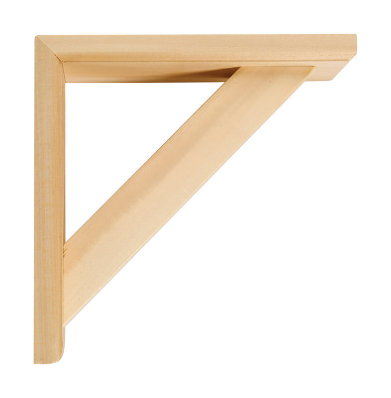 Unfinished Wood Supports NEW Natural Wooden Decorative 10.5” x 9” Shelf Bracket 