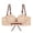 Beige, variant on Venzia Women's Seamless Push Up Bra, Wirefree Crisscross Cutout Front Comfort Support Everyday Underwear Bra