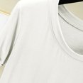 thumbnail image 4 of Annhoo Pajama Tops for Women Casual Crewneck Lace Trim Short Sleeve Blouses Comfy Soft Sleepwear Shirts, 4 of 4
