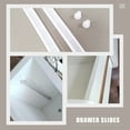 thumbnail image 3 of 4 Pcs Drawers The Slide Replacement Parts Slides Heavy Duty Rail Furniture Guide, 3 of 8