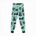 thumbnail image 6 of TOWED22 Kids Halloween Clothes for Boys Girls 2 Piece Toddler Pumpkin Clothes Cotton Kids Ghost Outfit Sleepwear Cotton Warm Winter Jammies(Green,7-8 Y), 6 of 9