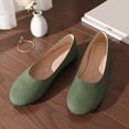 thumbnail image 7 of Women's Casual Flats Closed-Toe Closed-Heel Comfortable Breathable Knit Fabric Padded Insole Flexible Rubber Outsole Perfect for Work Walks Everyday Wear Green, 7 of 7
