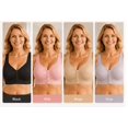 thumbnail image 5 of Baofubaomei Front Closure Bras Plus Size Wireless Lace Trim Bra Push up Adjustable Straps Bralette Comfortable Breathable Brassiere, 5 of 6