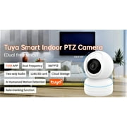 Crorzar Indoor Wifi Security Camera - 360-Degree Smart 1080P Camera - Pet Camera for Home Security and Nanny Elderly with Motion Detection, Night Vision, Two-Way Audio