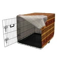 thumbnail image 3 of Tribal Dog Crate Cover, Indigenous Tribal Style Eagles Traditional Elements, Easy to Use Pet Kennel Cover Small Dogs Puppies Kittens, 7 Sizes, Cinnamon Marigold Grey, by Ambesonne, 3 of 6