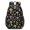Mushroom and Snail Black Pattern, variant on Mushroom and Star Black Pattern 17" Waterproof Oxford School Backpacks for Teens, S-Shape Padded Straps, for School, Travel, Hiking, Camping