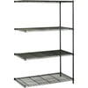 Safco, SAF5295BL, Industrial Wire Shelving Add-On Unit, 1 Each, Black