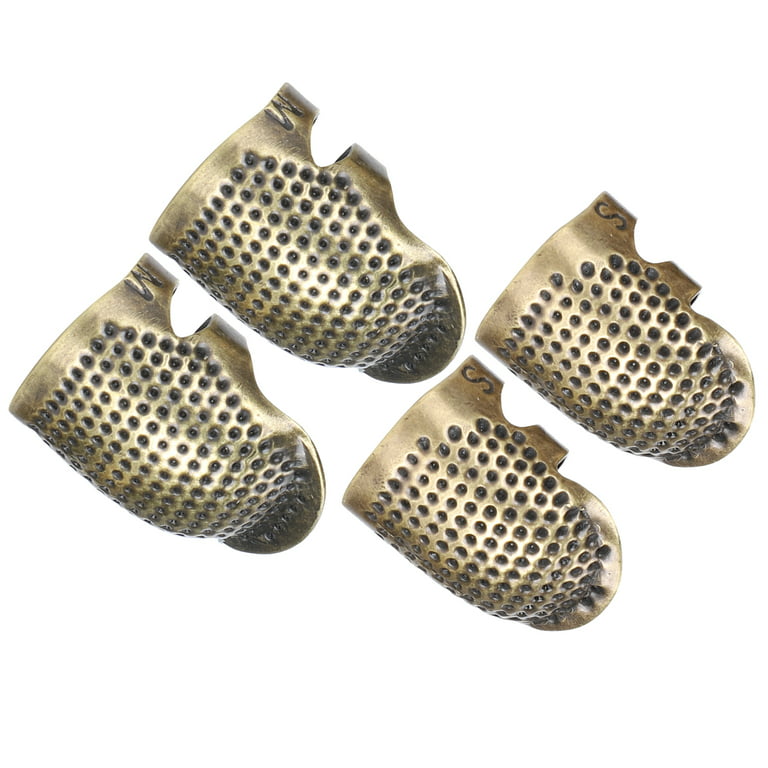 Copper Thimble, Nonslip Embroidery Finger Protector for Hand Sewing