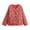 Red, variant on Lovskoo 2024 Women's Quilted Jacket Winter Trendy Printed Loose Ethnic Style Thin Cotton Jacket Red