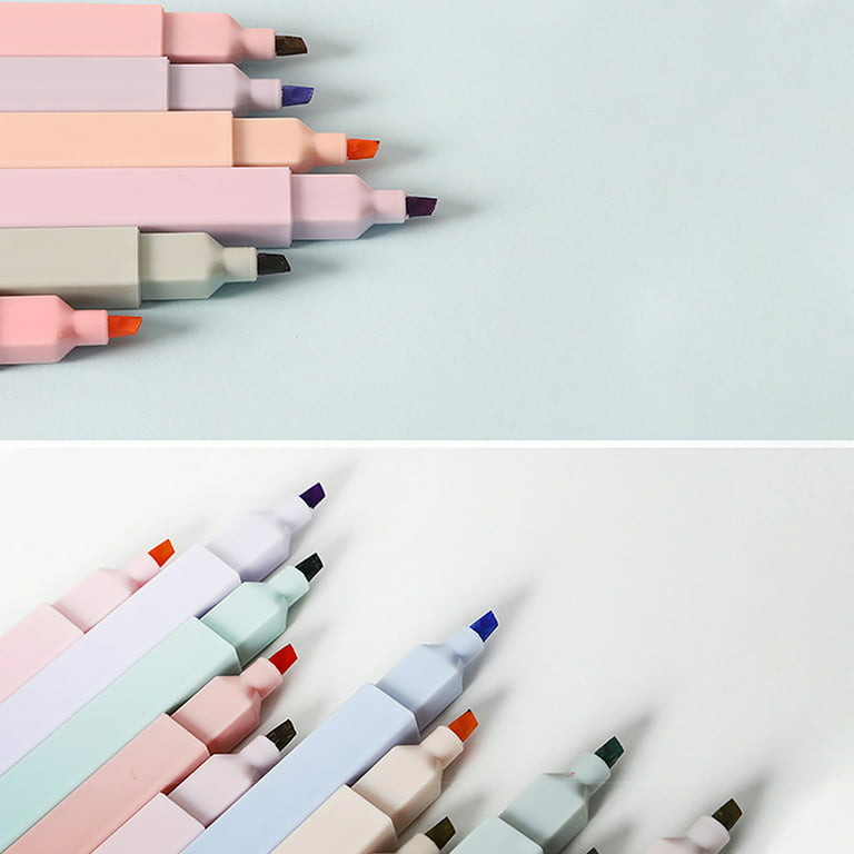 ZEYAR Highlighter Pastel Colors, Chisel Tip Marker Pen, Assorted Colors, Water Based, Quick Dry (6 Macaron Colors)