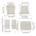thumbnail image 3 of Oliegs Blanket 5Ps Removable Rocking Chair Cushion Set Sued E Rocking Chair Replacement Cushions Suitable For Rocking Chairs And Ottomans (10 Styles), 3 of 3