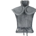 thumbnail image 1 of Qarigey Almohadillas térmicas eléctricas, chal térmico para espalda y hombros, manta lavable para oficina, Hotel, esterilla térmica para Protección de la piel Gris  enchufe del Reino Unido, 1 of 6