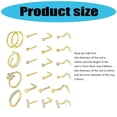 thumbnail image 5 of Stainless Steel Nose Studs 23pcs Set Metallic Tones Jewelry, 5 of 9