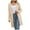 Beige, variant on Fesfesfes Women Cardigan Women Top Cardigan Pocket Medium And Long Term Outwear Long Sleeve Coat
