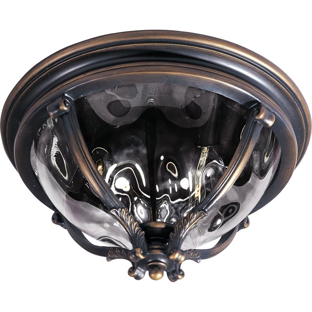 Maxim Camden 3-Light Outdoor Ceiling Mount in Golden Bronze, 16"
