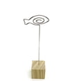 thumbnail image 1 of Pince Porte-Notes de Photo de Base en Bois (Poisson), 1 of 1