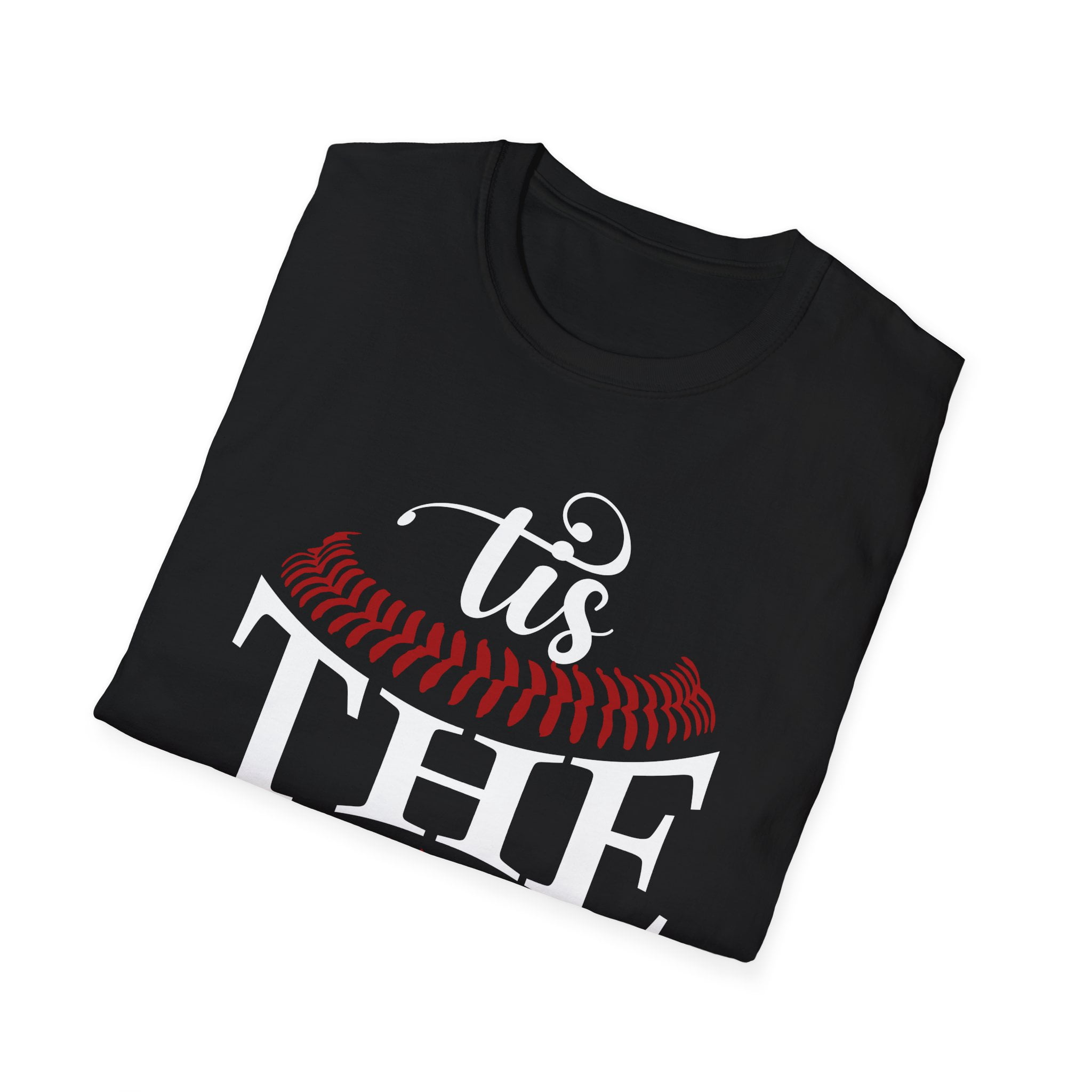 Tis The Season Baseball, Gildan Unisex Softstyle Shirt, Graphic Tee, S-3XL