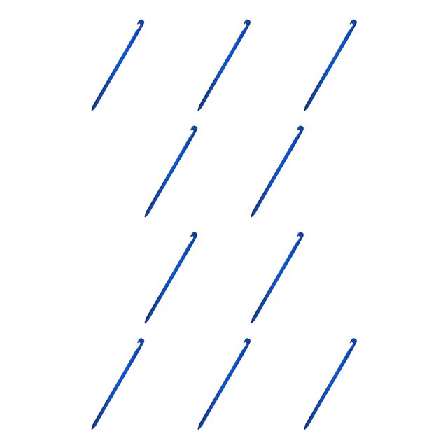 Advancent Hebillas de cuerda para tienda de campaña, toldo de aluminio, hamaca, gancho de estaca, equipo para exteriores, accesorios de viaje, Azul 10piezas
