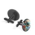 thumbnail image 2 of PhooArto Men's Classic Stainless Steel, Dragonfly and Flower Cufflinks Business Wedding Shirts, Black, 2 of 6