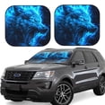 thumbnail image 1 of Saiise Wolf for Foldable Car Sun Shades (2-Pack) Offer Sun Protection with an Easy-fold Design for Convenient Windshield Shading-Medium, 1 of 6