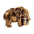 thumbnail image 2 of Statue Feng Shui Figurine Mini 1 Piece Brass Elephant Statue Elephant Statues for Home Office Indoor Decor Housewarming Gifts Wealth, 2 of 9