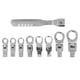 thumbnail image 1 of Llave De Trinquete, Kit De Llave De Trinquete Dureza Giratoria De 180 Grados 9 Piezas Para Reparación Y Mantenimiento De Automóviles ANGGREK Detachable Ratchet Wrench Set, 1 of 8
