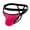 Hot Pink, variant on ZToonmas Men's Double Strap Thong Solid Color Sports Comfort Underwear for Daily Wear