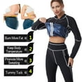 thumbnail image 7 of Long Sleeve Shirts For Women Sauna Jacket Slimming Sweat Sauna Suit Sauna Shirt Workout Tops Body Shaper Womens Long Sleeve Tops, 7 of 7