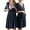 Navy Blue, variant on Avidlove Maternity Dress for Photoshoot 3 in 1 Labor/Delivery/Hospital Gown Maternity Nursing Nightgown Sleepwear for Breastfeeding Casual Baby Shower Dress S-XXL
