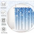 thumbnail image 6 of Snowflake Shower Curtain, Winter Snowy Shower Curtain for Bathroom Blue Christmas Shower Curtain with Hooks New Year Bathroom Decor, 72x84 Inch, 6 of 6
