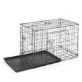 thumbnail image 2 of Pefilos 30" Dog Crate for Medium Pet Kennel Cat Folding Steel Animal Playpen Wire Metal, Black, 2 of 8