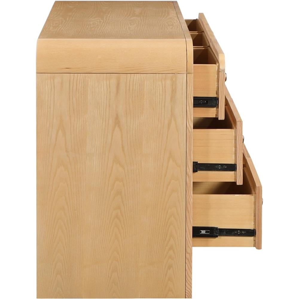 Meridian Furniture Siena NaturalAsh Wood and Natural Cane  Dresser
