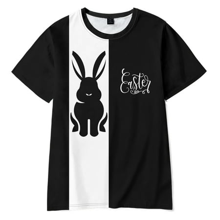 

Easter Print Kids Cartoon T Shirt for Boy Short Sleeve Baby Girls T Shirt Children s Clothes(C02-Size 130)