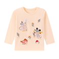 thumbnail image 4 of Bainana T Shirts For Girls Animals Print Long Sleeve Tops Little Kids Cute Fall Tees, 4 of 7