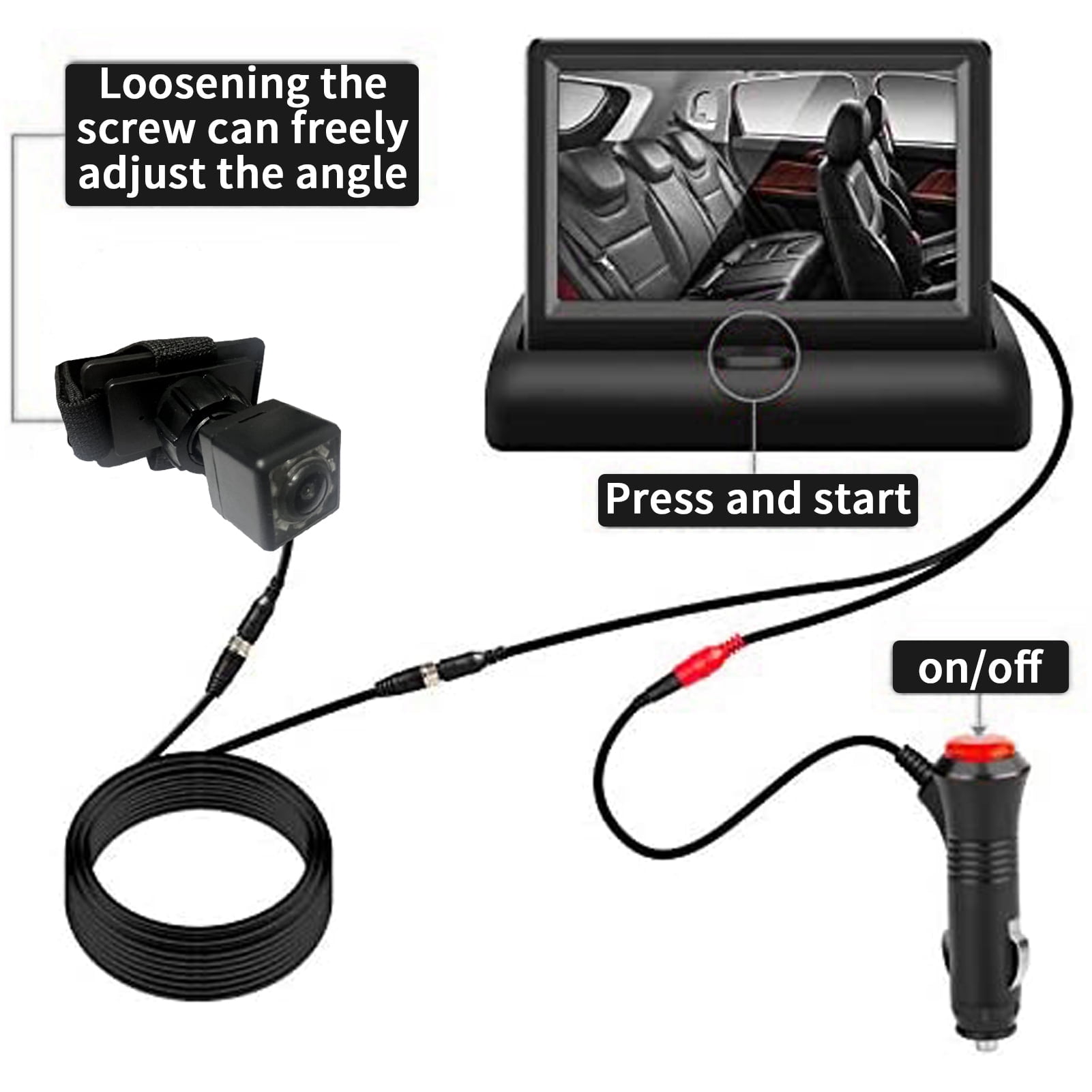 GJX 2026 New Car Baby Camera with Infrared Night Vision and Crystal Clear View for Rear Facing Seat,Plug and Play for Car,Suv,Minivan,Family Travel,Road Trips