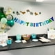 thumbnail image 3 of Banner de cumpleaños Meygajoe, guirnalda de bolas de fieltro, decoración azul, 3 of 8