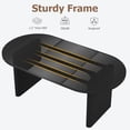 thumbnail image 4 of Oval 70.8 Inch Farmhouse Dining Table for 6-8 People, Double Pedestal Kitchen Table with Thick Wood Build, Modern Rustic Dinner Furniture for Home Apartment Reception Room, 4 of 7