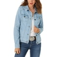 thumbnail image 3 of Denim jacket women's new style jacket European and American slim fit, 3 of 5
