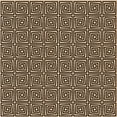 thumbnail image 1 of Ahgly Company Machine Washable Indoor Square Transitional Black Brown Area Rugs, 8' Square, 1 of 7