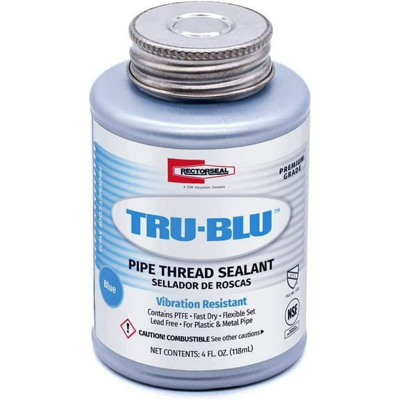 Rectorseal 31631, PTFE, Blue Thread Sealant Industrial Sealant, 1/4 Pint