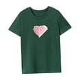 thumbnail image 4 of Camiseta para mujer, camisa de verano con cuello redondo para mujer, para viajar, vacaciones, regalo para mujer L, 4 of 7