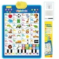 thumbnail image 4 of Lilgiuy Electronic Alphabet Wall Chart, Talking ABC, 123, Music Poster, Kids Learning Toys, Interactive Educational Toddler Toy, Birthday Gifts for Age 1 2 3 4 5 Year Old Boys Girls, Blue, 4 of 8