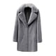 thumbnail image 4 of Chaquetas para mujer Damas Casual Trendy Color sólido Faux Plush Warm Jacket Coat Odeerbi ODB-3, 4 of 5