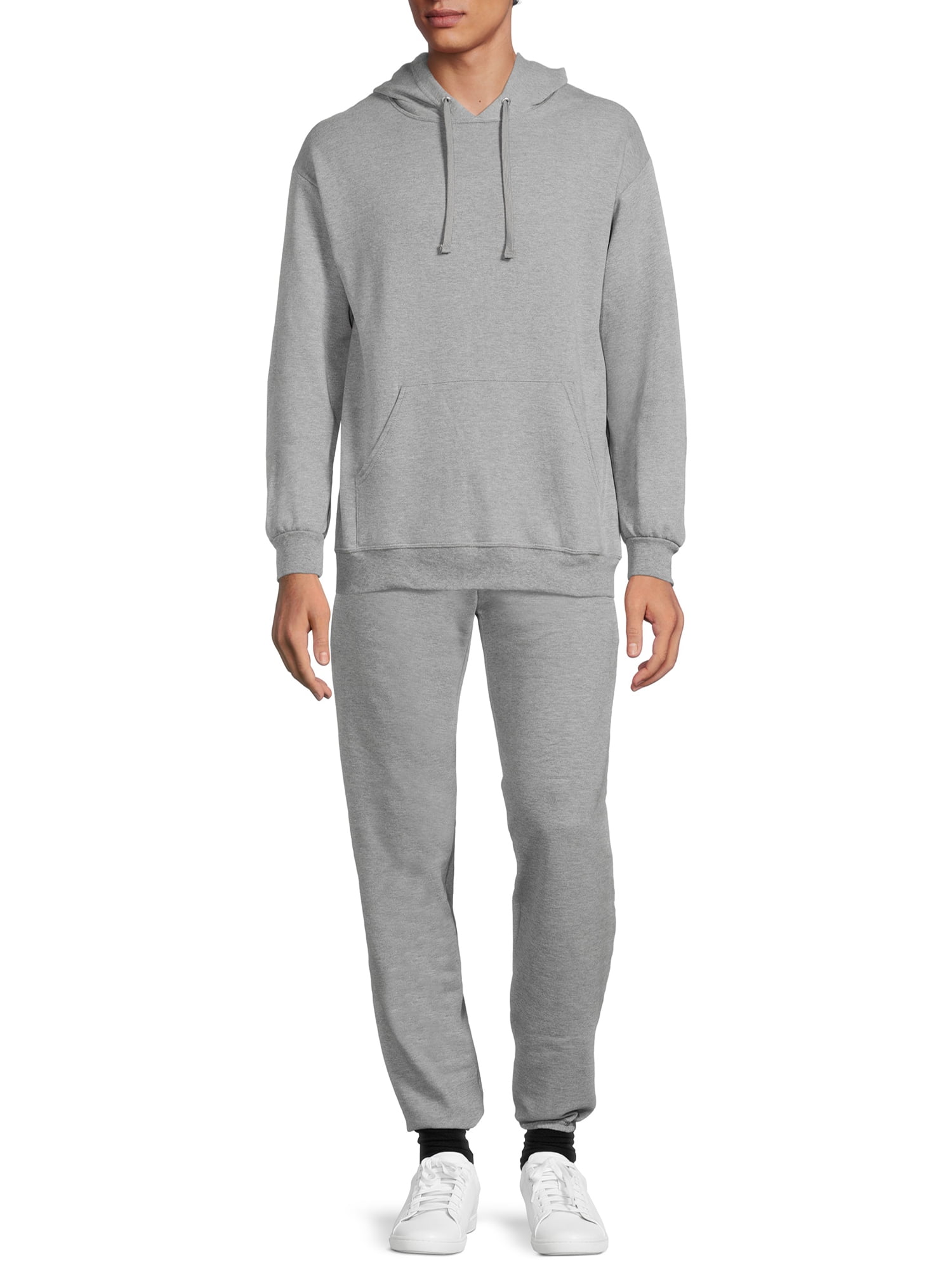 Athletic Works Men s Fleece Elastic Bottom Sweatpants Walmart