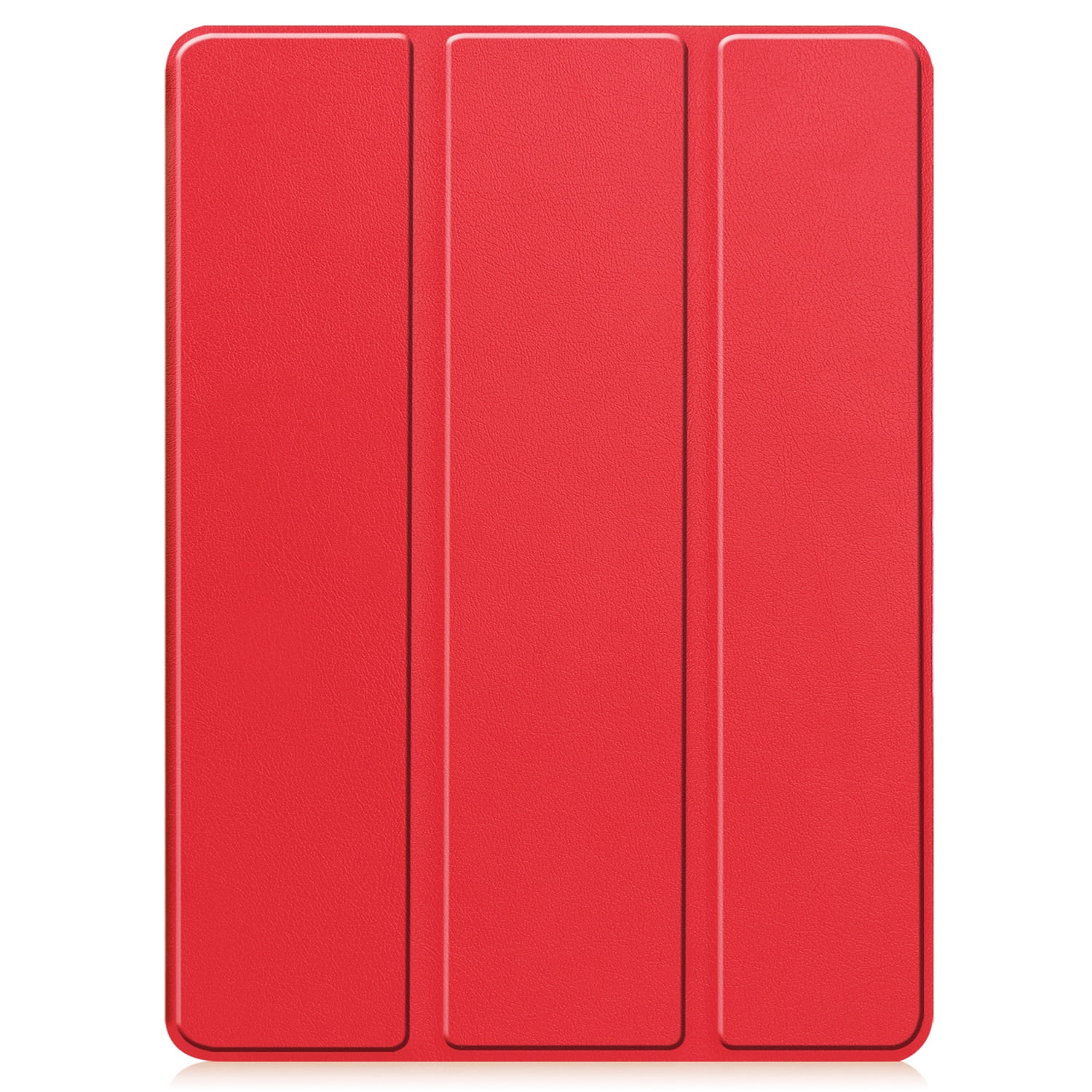 SaniMore for Apple iPad Pro 13 (2024) Case, Auto Sleep/Wake, PU Leather Case with Tri-Fold Kickstand & Pencil Holder Shockproof Protective Cover for Women Men, Red