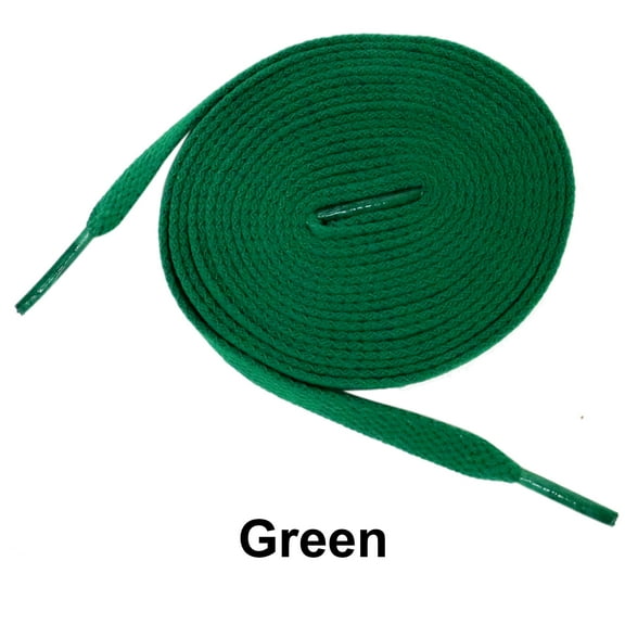 Green Flat Athletic Sneaker 27 36 45 54 63 Inch Shoelaces