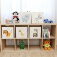 thumbnail image 3 of Organizador caja de almacenamiento cuadrado niños juguete de dibujos animados animales artículos varios B Afortunado Sencillez, 3 of 5
