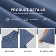 thumbnail image 5 of QDG Men's Short Sleeve Polo Shirts Casual Collared Comfortable Fit Ideal for Daily & Golf Wear, 5 of 8